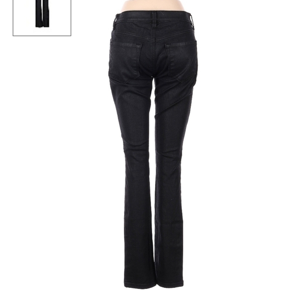 Loft Modern Skinny Jeans Waxy Black Women's Size 2 Waist 26 Classic Everyday EUC - Picture 2 of 13